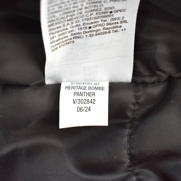 Men's Old Navy Tweed Bomber Jacket Heritage Long Sleeve XXLARGE Panther NEW - Picture 12 of 12